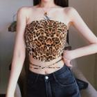 Leopard Print Tube Top Leopard - One Size