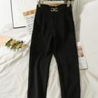 Paperbag High-waist Tapered Dress Pants With Belt