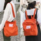 Applique Nylon Two-way Backpack