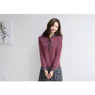 Angora Wool Blend Knit Top