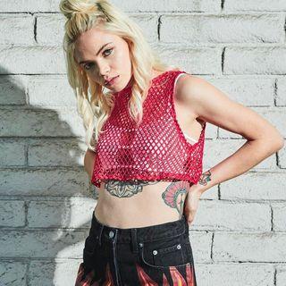 Cropped Mesh Tank Top