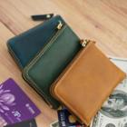 Genuine Leather Zip Coin Purse