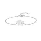 925 Sterling Silver Simple Creative Poker Bracelet With Cubic Zirconia Silver - One Size