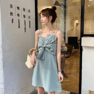 Strappy Bow A-line Dress / Camisole Top