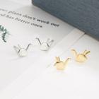 Origami Crane Alloy Earring
