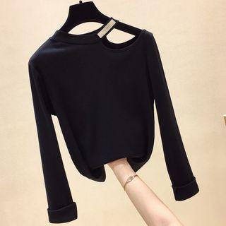 Cutout Knit T-shirt