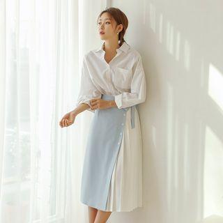 Drop-shoulder Boxy-fit Shirt