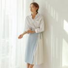 Drop-shoulder Boxy-fit Shirt