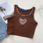Leopard Tank Top Brown - One Size