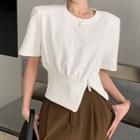 Short Sleeve Side Zip Top
