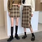 Plaid Fitted Skirt (various Designs)