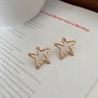 Irregular Alloy Star Earring 1 Pair - As Shown In Figure - One Size