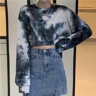 Cropped Tie Dye Pullover