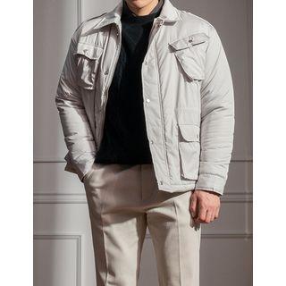 Epaulet Multi-pocket Padded Jacket