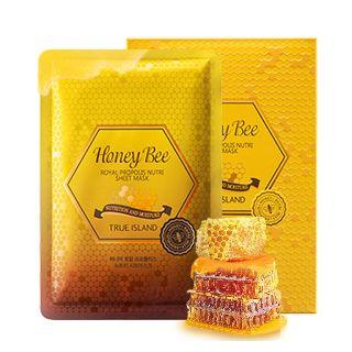 True Island Honey Bee Royal Propolis Nutri Sheet Mask 10pcs 27ml X 10