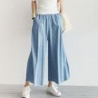 Fringe-hem Wide-leg Pants
