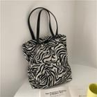 Zebra Print Tote Bag / Bag Charm
