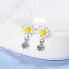 Daisy Earring Copper Plated Platinum - One Size
