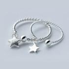925 Sterling Silver Star Open Ring