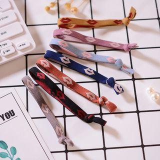 Lip Print Hair Tie