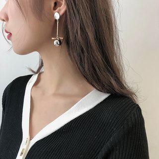 Ball Ear Stud S925 Sterling Silver Pin - Gold Plating - One Size