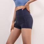 High-waist Fitted Sports Shorts