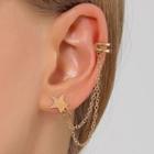 Star Chained Alloy Cuff Earring