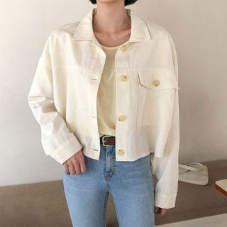 Flap-pocket Boxy Trucker Jacket