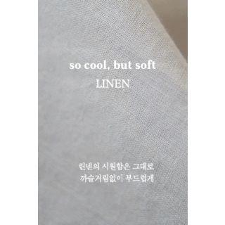High-waist A-line Linen Dress