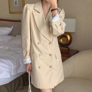 Double-breasted Lapel Blazer Dress