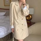Double-breasted Lapel Blazer Dress