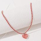 Heart Pendant Necklace Na282-01 - One Size