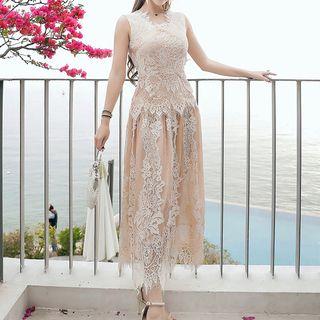 Lace Sleeveless Sun Dress