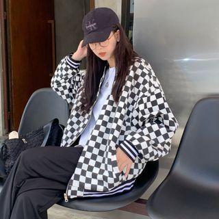 Two-way Plaid Jacket
