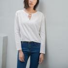Hoop Detail Long Sleeve T-shirt
