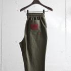 Drawstring-waist Patch-trim Sweatpants (khaki) One Size