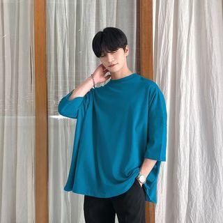 3/4-sleeve Oversized T-shirt In 9 Colors