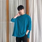 3/4-sleeve Oversized T-shirt In 9 Colors