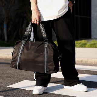 Striped Duffel Bag Black - L