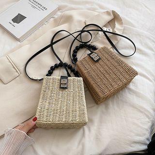 Woven Crossbody Box Bag