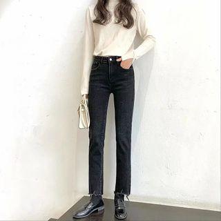 High-waist Tassel Herm Denim Jeans