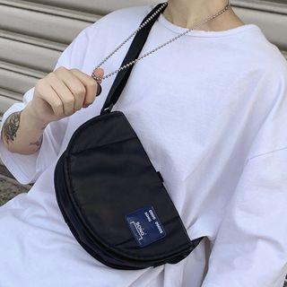 Printed Nylon Crossbody Bag Black - One Size