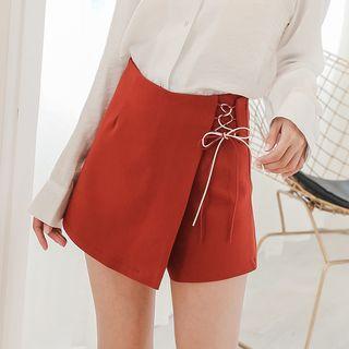 Lace Up Detail Skort
