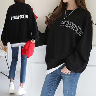 Perspective Lettered Sweatshirt