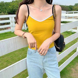 Cutout Camisole Top Yellow - One Size