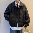 Long-sleeve Quilted Padded Coat