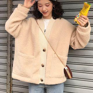 Pocketed Cardigan Almond - One Size