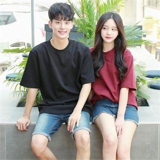 Couple Crew-neck Boxy T-shirt