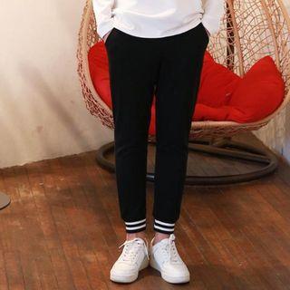 Contrast-trim Sweatpants In 2 Designs