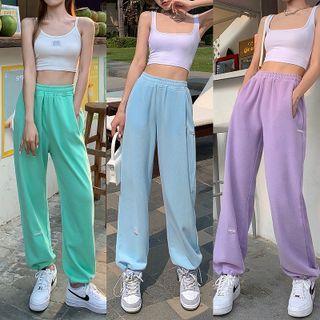 High-waist Oversized Sports Pants